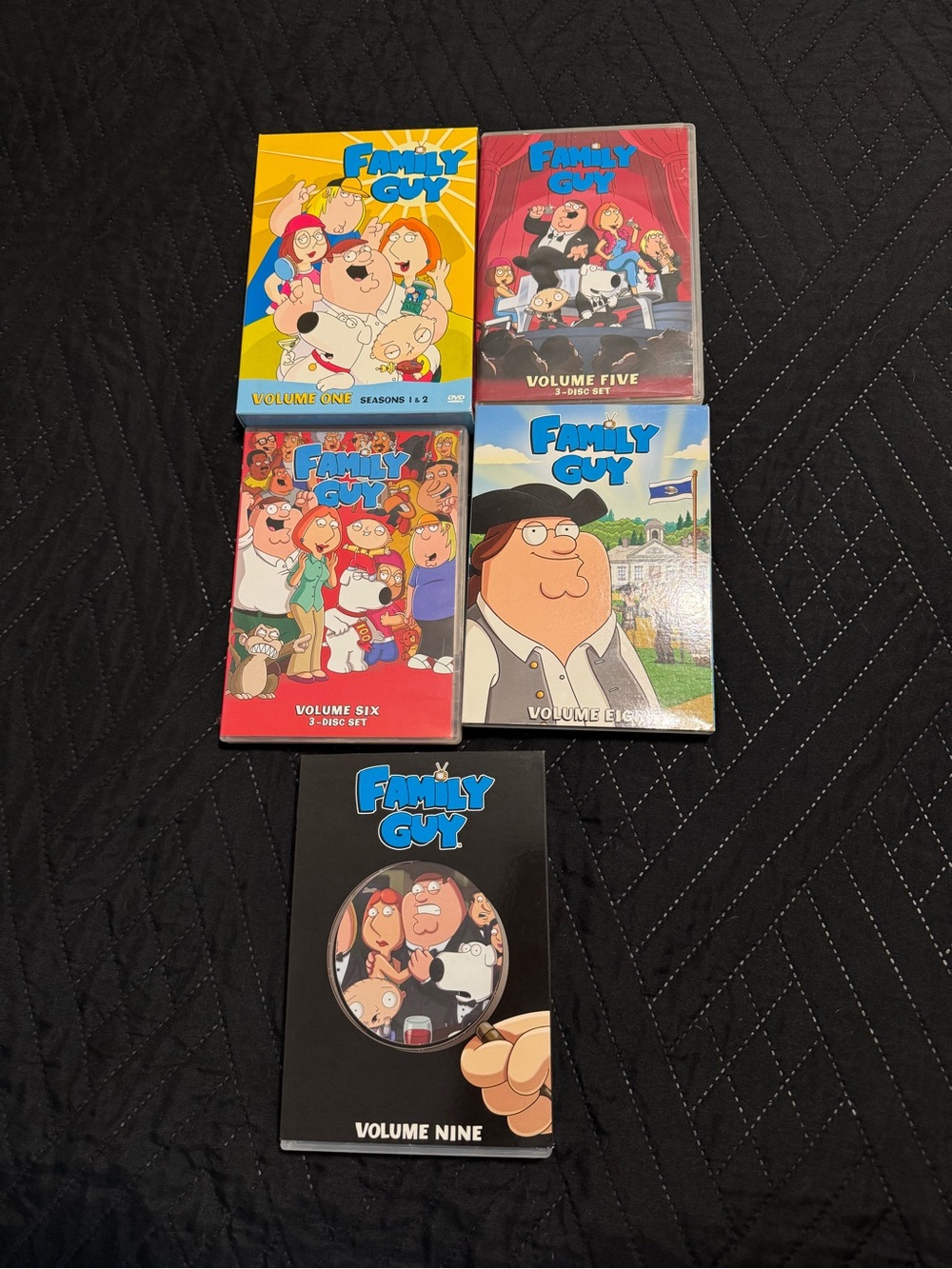 Family Guy- dvd box volume 1, 2 5, 6, 8 & 9